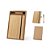 10 Conjunto de caderno A5 em bambu com páginas pautadas e caneta esferográfica em bambu 93624 - Imagem 2