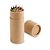 100 Caixas cilíndrica em papel kraft reciclado com 12 lápis de cor 51752 - Imagem 2