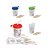 50 Copos de viagem para crianças em PP e PS 200 mL 54635 - Imagem 1