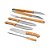 Kit churrasco em estojo de bambu com 6 peças em aço inox e bambu 93844 - Imagem 2