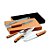 10 Kit churrasco. Aço inox e bambu. 4 peças em caixa kraft. 94140 - Imagem 1