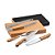10 Kit churrasco. Aço inox e bambu. 4 peças em caixa kraft. 94140 - Imagem 2