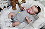 Bebê Reborn Menina Indie 47 Cm Olhos Fechados Corpo Em Vinil Siliconado Bebê Realista E Encantadora - Imagem 1
