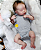 Bebê Reborn Menina Indie 47 Cm Olhos Fechados Corpo Em Vinil Siliconado Bebê Realista E Encantadora - Imagem 4