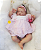 Boneca Bebê Reborn Menina Lilly May 47 Cm Olhos Fechados Muito Fofa Parece Um Bebê De Verdade - Imagem 2