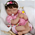 Boneca Bebê Reborn Menina 48 Cm Olhos Fechados Corpo Em Vinil Siliconado Pronta Entrega - Imagem 3