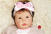 Boneca Bebê Reborn Menina 53 Cm Crystal Olhos Abertos Princesinha Linda E Sofisticada Parece De Verdade - Imagem 1
