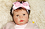 Boneca Bebê Reborn Menina 53 Cm Crystal Olhos Abertos Princesinha Linda E Sofisticada Parece De Verdade - Imagem 1