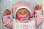 Boneca Bebê Reborn Menina Kaelin 40 Cm Olhos Fechados Detalhes Reais Lindíssima Parece De Verdade - Imagem 1
