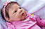 Boneca Bebê Reborn Menina Saskia Bochechuda 52 Cm Olhos Abertos Com Detalhes Super Realistas - Imagem 4