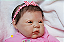 Boneca Bebê Reborn Menina Saskia Bochechuda 52 Cm Olhos Abertos Com Detalhes Super Realistas - Imagem 2