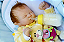 Bebê Reborn Menina Lilly May 47 Cm Olhos Fechados Detalhes Reais Com Lindo Enxoval E Acessórios - Imagem 2