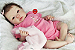 Bebê Reborn Menina Shyann 43 Cm Olhos Abertos Bebê Mais Realista Com Chupeta E Enxoval Promoção - Imagem 2