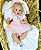 Bebê Reborn Menina Dee Dee 53 Cm Olhos Abertos Loira Com Detalhes Reais De Um Bebê De Verdade - Imagem 3