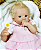 Bebê Reborn Menina Dee Dee 53 Cm Olhos Abertos Loira Com Detalhes Reais De Um Bebê De Verdade - Imagem 1