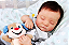 Bebê Reborn Menino Levi 48 Cm Olhos Fechados Bebê Muito Realista Acompanha Enxoval Super Promoção - Imagem 4