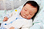 Bebê Reborn Menino Levi 48 Cm Olhos Fechados Bebê Muito Realista Acompanha Enxoval Super Promoção - Imagem 2