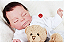 Bebê Reborn Menino Tracy 53 Cm Olhos Fechados Detalhes Reais De Um Bebê de Verdade Muito Fofo - Imagem 1