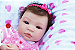 Bebê Reborn Menina Shyann 43 Cm Olhos Abertos Princesinha Realista Acompanha Chupeta E Enxoval - Imagem 1