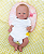 Bebê Reborn Menina Coco Malu 40 Cm Olhos Abertos Silicone Sólido Com Enxoval E Uma Linda Chupeta - Imagem 4