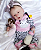 Bebê Reborn Menina Eden Modelo Especial Síndrome De Down 51 Cm Olhos Abertos Linda E Muito Realista - Imagem 4