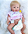 Bebê Reborn Menina Paris 50 Cm Olhos Abertos Toda Em Silicone Sólido Acompanha Enxoval E Chupeta - Imagem 1