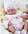 Boneca Bebê Reborn Menina Michelle 45 Cm Olhos Abertos Bebê Fofa E Perfeitinha Um Verdadeiro Presente - Imagem 1