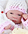 Boneca Bebê Reborn Menina Michelle 45 Cm Olhos Abertos Bebê Fofa E Perfeitinha Um Verdadeiro Presente - Imagem 1