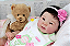 Bebê Reborn Menina Jialli 48 Cm Olhos Abertos Bebê Oriental Linda Com Enxoval E Chupeta Super Promoção - Imagem 4