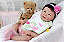 Bebê Reborn Menina Jialli 48 Cm Olhos Abertos Bebê Oriental Linda Com Enxoval E Chupeta Super Promoção - Imagem 1