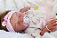 Boneca Bebê Reborn Menina Charlotte 46 Cm Olhos Fechado Silicone Sólido Parece Um Bebê De Verdade - Imagem 1