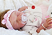 Boneca Bebê Reborn Menina Charlotte 46 Cm Olhos Fechado Silicone Sólido Parece Um Bebê De Verdade - Imagem 1