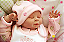 Boneca Bebê Reborn Menina Kaelin 40 Cm Olhos Fechados Detalhes Reais Linda Princesinha Com Enxoval - Imagem 3