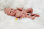 Bebê Reborn Menino Coco Malu 40 Cm Olhos Abertos Silicone Sólido Bebê Quase Real Uma Fofura - Imagem 4