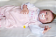 Bebê Reborn Menina Barry 53 Cm Olhos Abertos Bebê Super Realista Acompanha Enxoval E Chupeta - Imagem 3