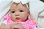Bebê Reborn Menina Shyann 43 Cm Olhos Abertos Princesinha Realista Acompanha Lindo Enxoval Promoção - Imagem 4