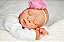 Bebê Reborn Menina Kaelin 40 Cm Olhos Fechados Bebê Realista Linda Princesinha Com Chupeta E Enxoval - Imagem 3
