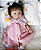 Bebê Reborn Menina Eleanor 50 Cm Olhos Abertos Detalhes Reais Bebê Recém Nascida Com Enxoval - Imagem 2