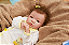 Boneca Bebê Reborn Menina Shyann 43 Cm Olhos Abertos Bebê Realista Linda E Perfeito Com Chupeta - Imagem 3