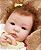Boneca Bebê Reborn Menina Shyann 43 Cm Olhos Abertos Bebê Realista Linda E Perfeito Com Chupeta - Imagem 1