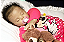 Bebê Reborn Menina Hailey 70 Cm Olhos Fechados Bebê Negra Toddler Detalhes De Um Bebê De Verdade - Imagem 1