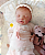 Bebê Reborn Menina Charlotte 46 Cm Olhos Fechados Em Silicone Sólido Fofa E Encantadora Com Chupeta - Imagem 2