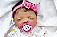 Bebê Reborn Menina Charlotte 46 Cm Olhos Fechados Super Realista Bebê Recém Nascida Silicone Sólido - Imagem 4