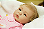 Bebê Reborn Menina Shyann 43 Cm Olhos Abertos Bebê Recém Nascida Loirinha Com Lindo Enxoval - Imagem 2
