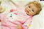 Bebê Reborn Menina Shyann 43 Cm Olhos Abertos Bebê Recém Nascida Loirinha Com Lindo Enxoval - Imagem 4