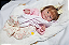 Bebê Reborn Menina Coco Malu 40 Cm Olhos Abertos Silicone Sólido Bebê Graciosa Com Lindo Enxoval - Imagem 4
