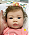 Boneca Bebê Reborn Menina Shyann 43 Cm Olhos Abertos Bebê Perfeitinha E Realista Com Lindo Enxoval - Imagem 4