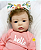 Boneca Bebê Reborn Menina Shyann 43 Cm Olhos Abertos Bebê Perfeitinha E Realista Com Lindo Enxoval - Imagem 3