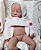 Boneca Bebê Reborn Menina Levi 49 Cm Olhos Fechados Bebê Em Silicone Sólido Molinho Parece De Verdade - Imagem 2