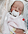 Boneca Bebê Reborn Menina Levi 49 Cm Olhos Fechados Bebê Em Silicone Sólido Molinho Parece De Verdade - Imagem 1